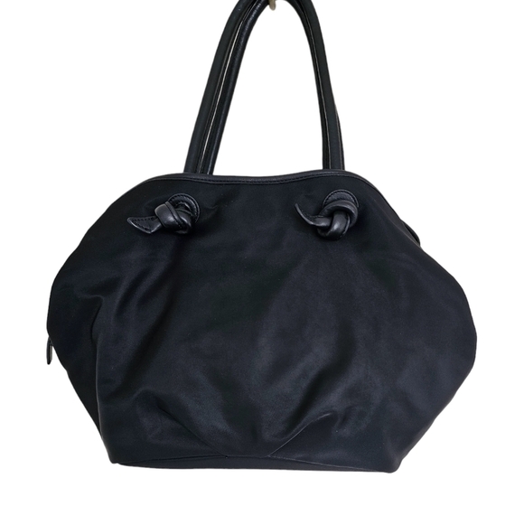 Agnes b. Voyage black nylon with the leather detailing Hobo bag medium size. - Picture 2 of 7